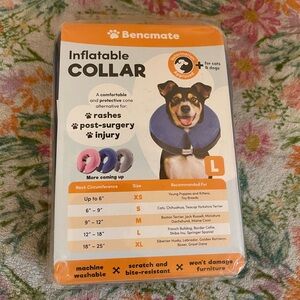 Bencmate Inflatable Pet Collar Size Large Frenchie-Collie-Spaniel